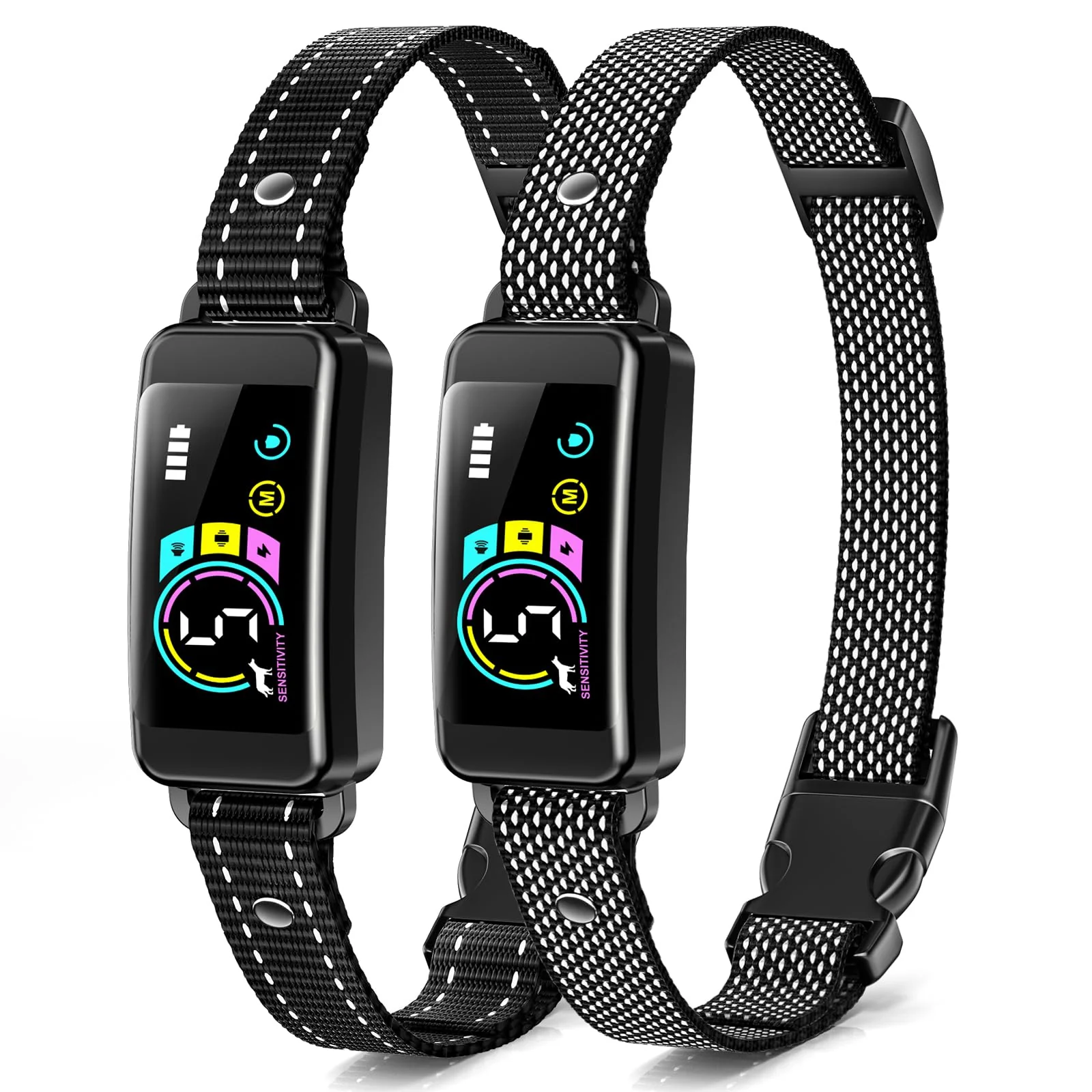 Elegant Keoge Bark Collar 2 Pack – Smart Dog Bark Collar with AI Detection 5 Sensitivity Levels Relaxed