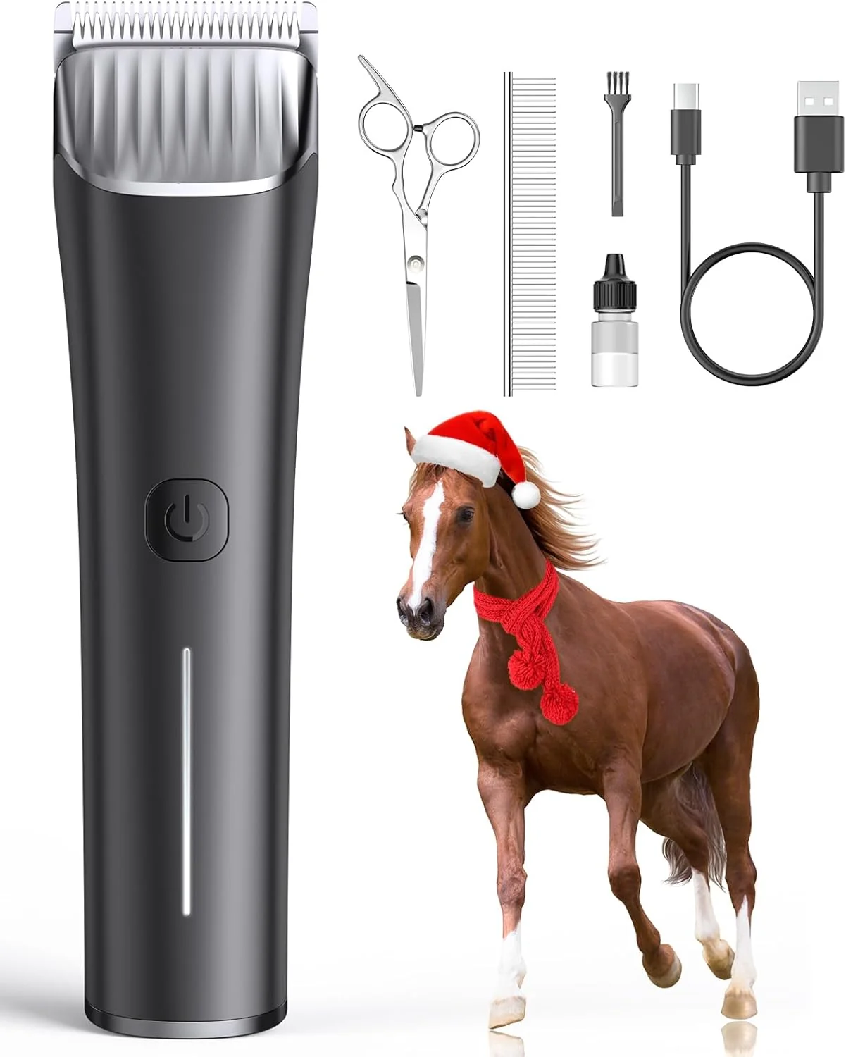 Selected oneisall Horse Clippers Low Noise Horse Trimmer Shaver Kit for Matted Long Hair 2 Speed Cordless Grooming Clippers for Horse Fine Crafted