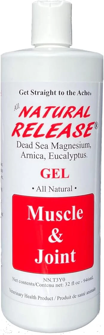 Relaxed Natural Release Muscle Gel Treatment - Horse Liniment for Sore Muscles Joint Pain and Tendons Lightweight