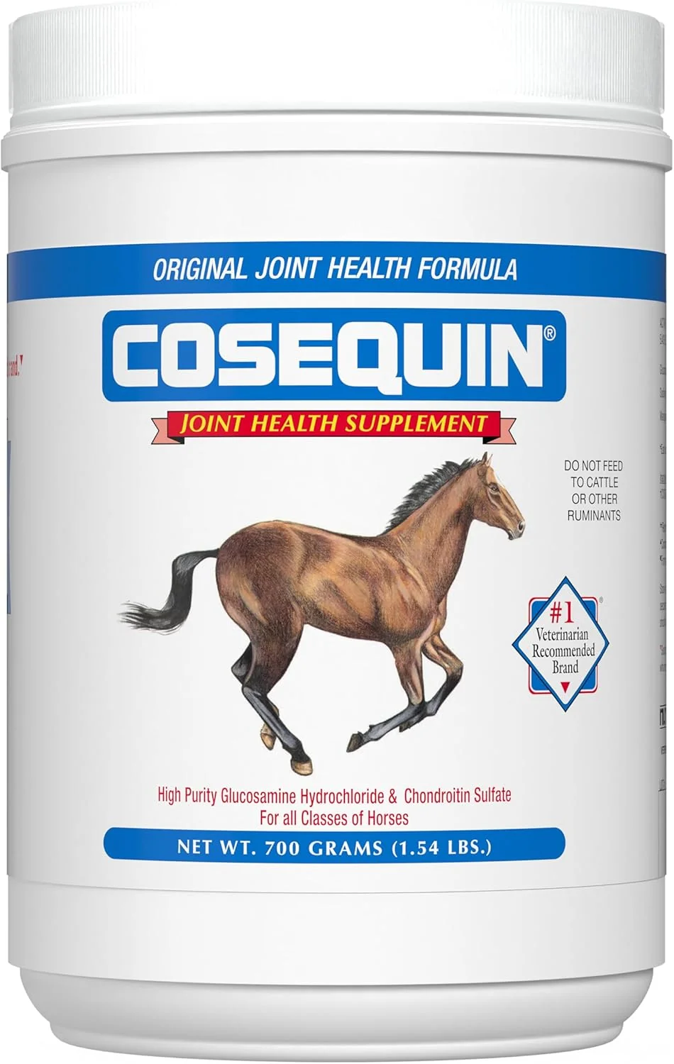 Soft Nutramax Cosequin Joint Health Supplement for Horses - Powder with Glucosamine and Chondroitin 700 Grams Optimized