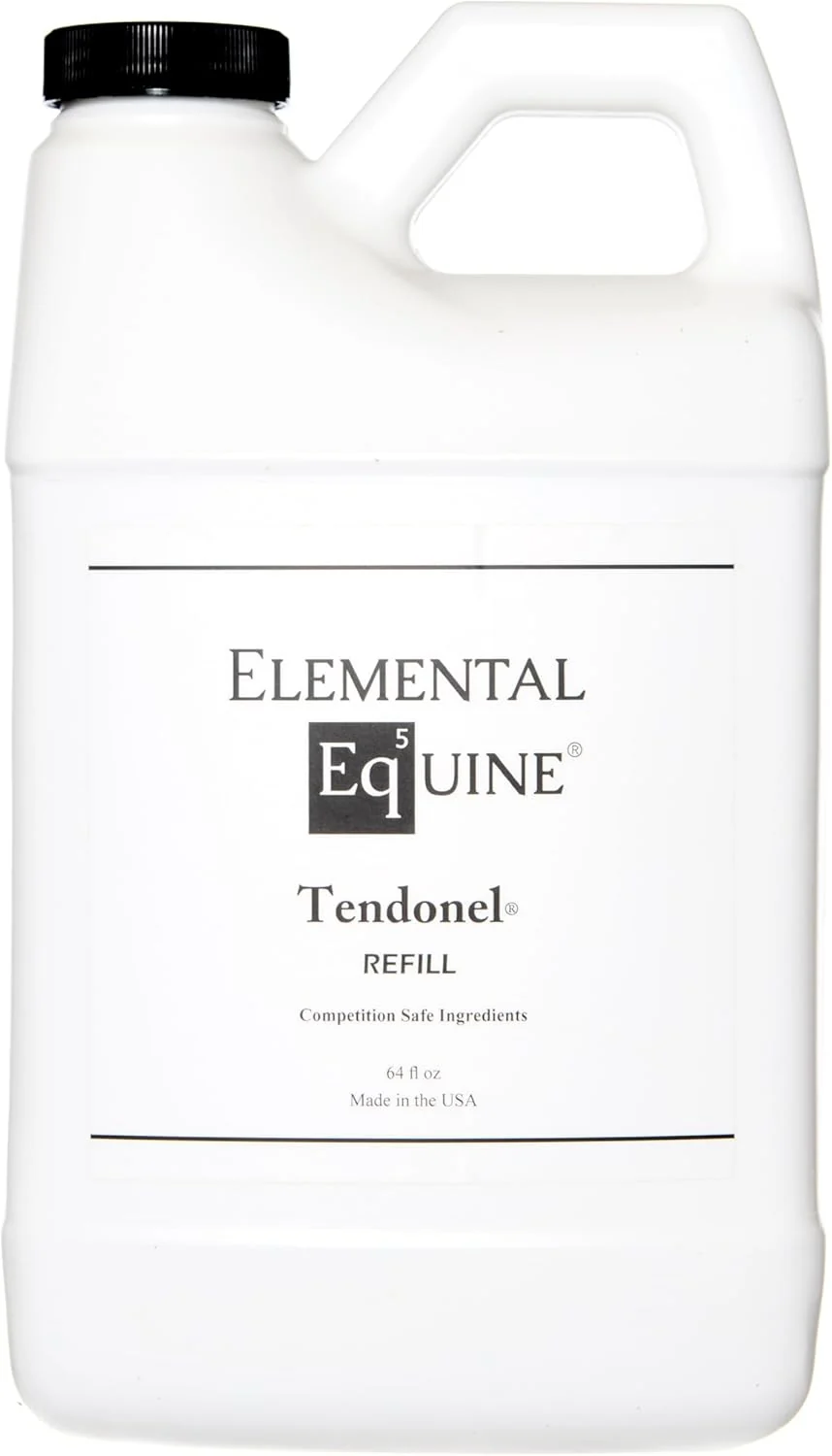 Crafted Elemental Equine Tendonel 64oz Liniment Rub for Horses - Soothe and Relax Tired Muscles While Providing Relief and Reduced Stiffness Green