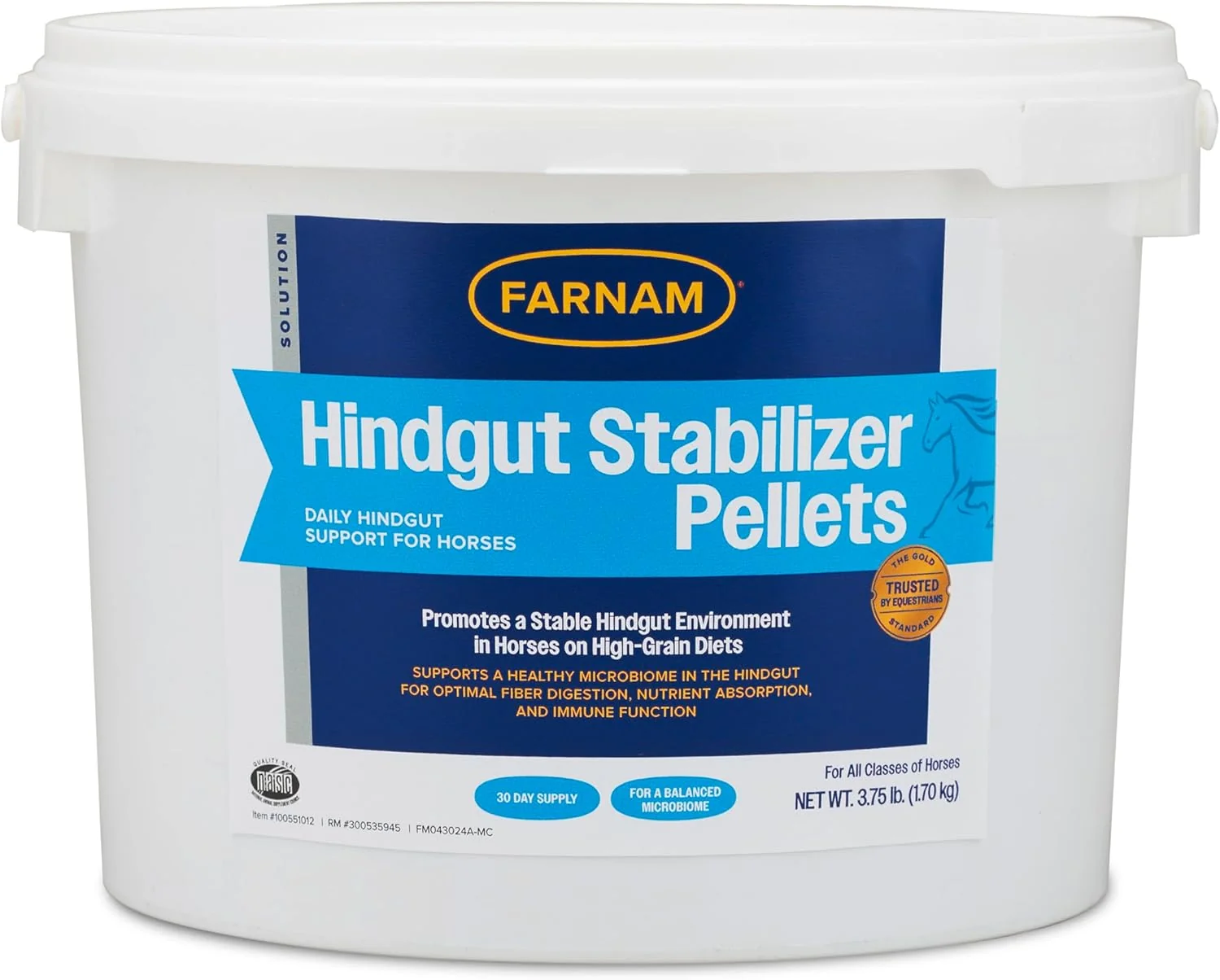 Convenient Farnam Hindgut Stabilizer Pellets Daily Digestive Immune Supplement for Horses Helps Maintain a Balanced Microbiome for Optimal Digestion Fashionable