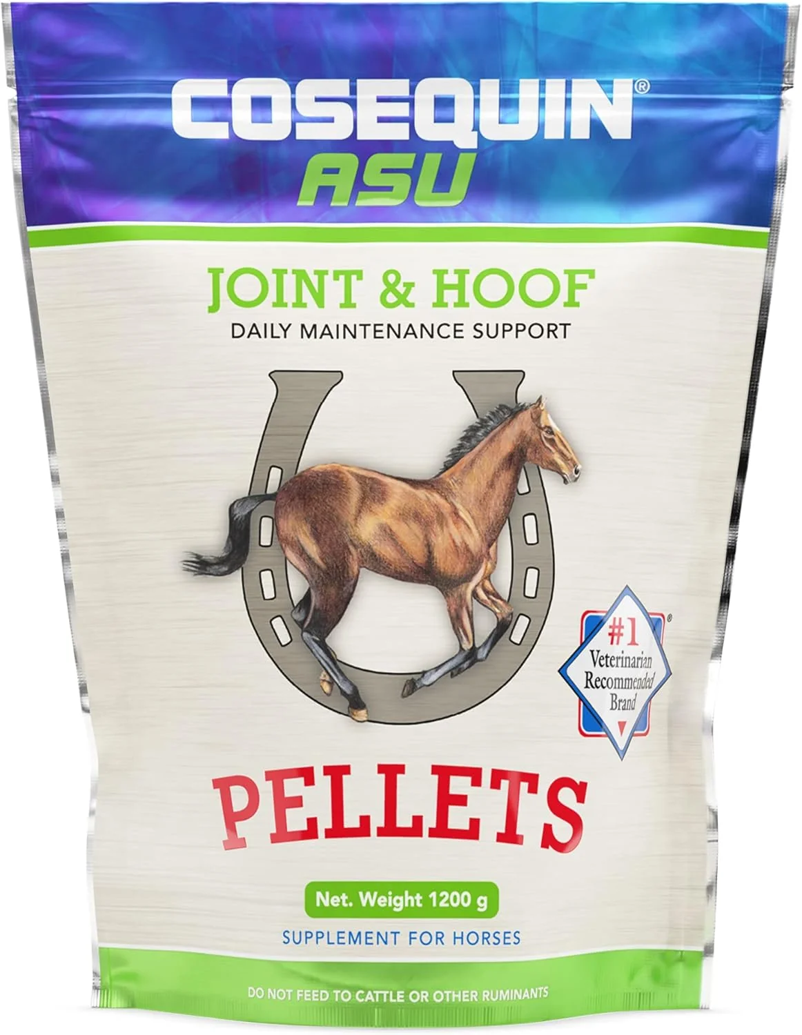 Easy-to-Use Nutramax Laboratories Cosequin ASU Joint Hoof Pellets Joint Health Supplement for Horses - Pellets with Glucosamine Chondroitin MSM and Biotin 1200 Grams Unique