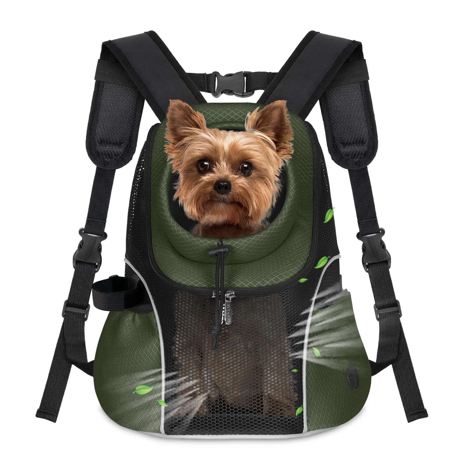 Traditional WOYYHO Pet Dog Carrier Backpack Size M – Ventilated Front Backpack for Small Dogs 5-9 lbs Selected
