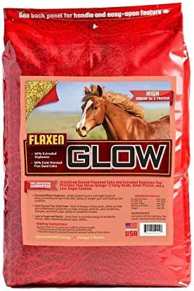 First-Class Glow 40 lb Aids in Weight Gain for Horses and Improves Coat and Condition High in Omega-3 s Exclusive