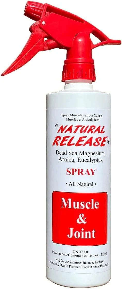 Elegant Natural Release Muscle Spray Treatment - Horse Liniment for Sore Muscles Joint Pain Tendon Inflammation Relief - Easy to Use Fast Acting Alcohol Menthol 16 oz Modern
