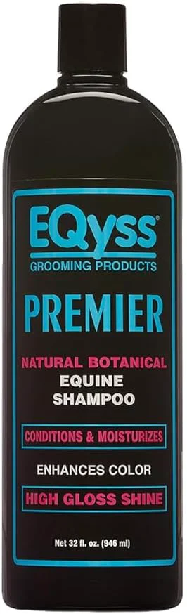Fashionable EQyss Premier Equine Horse Shampoo - Conditions and Moisturizes Coat Enhances Color Promotes Shine - Safe for All Horses Pets pH Balanced USA Made Stylish