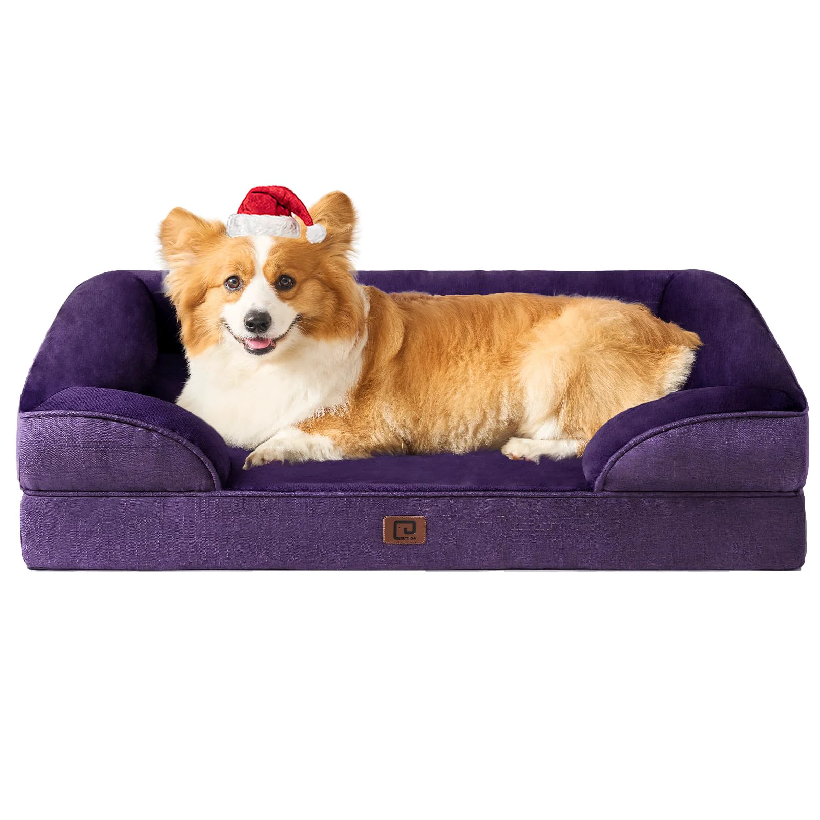 Authentic EHEYCIGA Orthopedic Large Dog Bed Waterproof Memory Foam Bolsters Non-Slip Bottom Proven