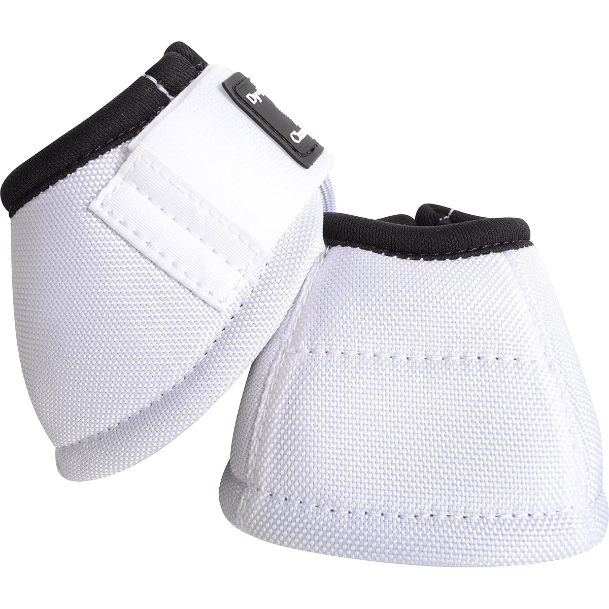 Unique Classic Equine Dynohyde No Turn Bell Boot White – Water-Repellent Stain-Resistant Minimalist