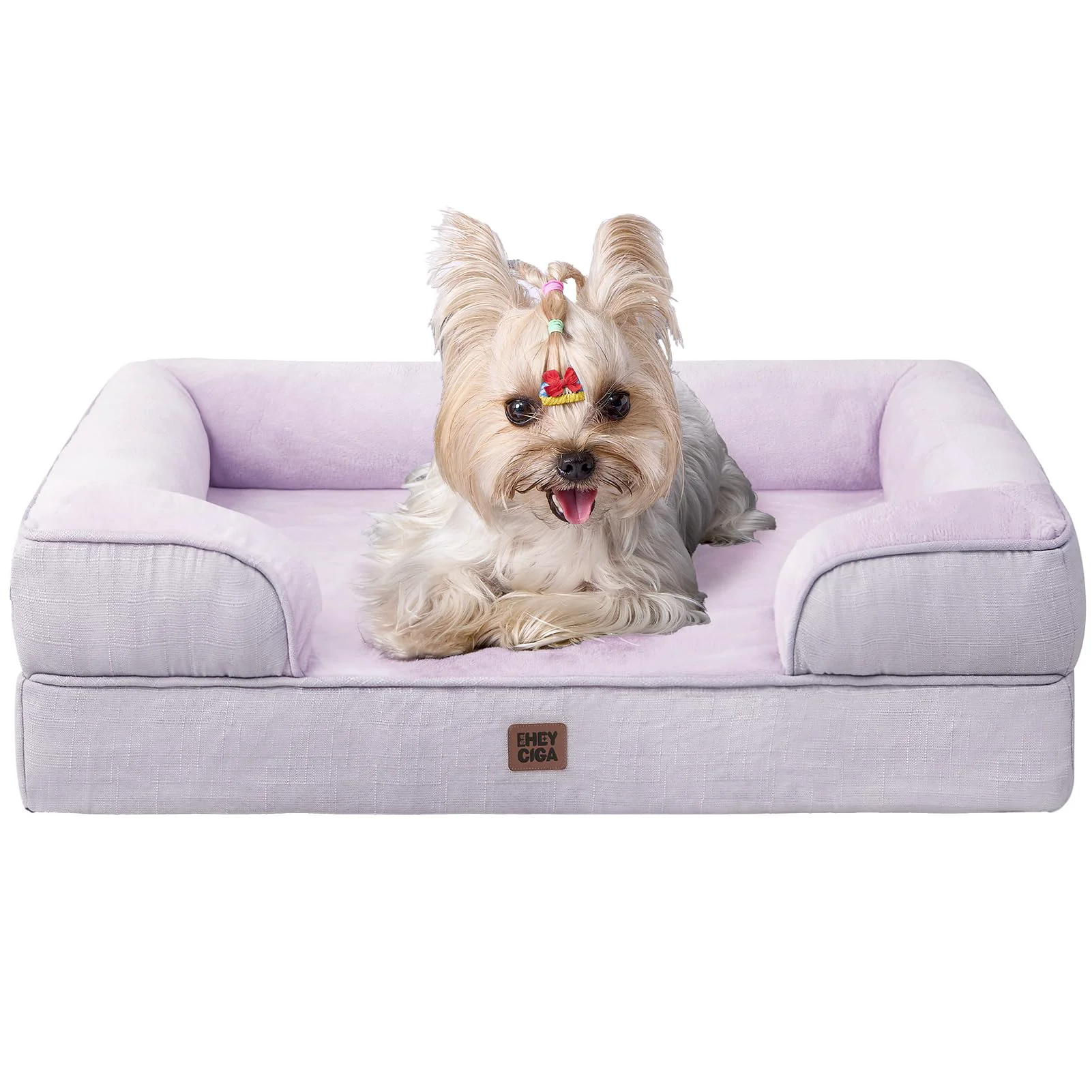 Breathable EHEYCIGA Orthopedic Dog Bed for Small Dogs – Waterproof Memory Foam with Bolsters and Removable Cover Original Design