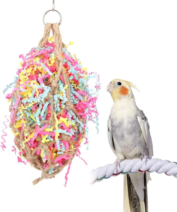 Top-Quality Hypeety Bird Chew Toy Bird Toy Foraging Shredding Climbing Hanging Toy Safe
