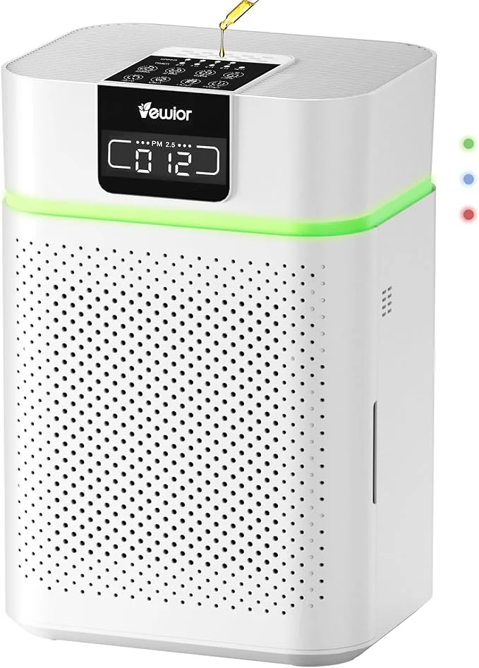Stylish Air Purifier for Home 1800 Ft² Coverage PM2.5 Monitor Air Quality Light Premium Material