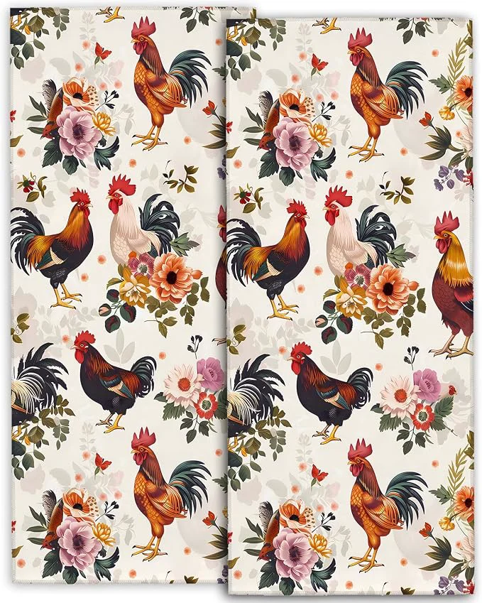 Innovative Cute Rooster Hand Towels First-Class