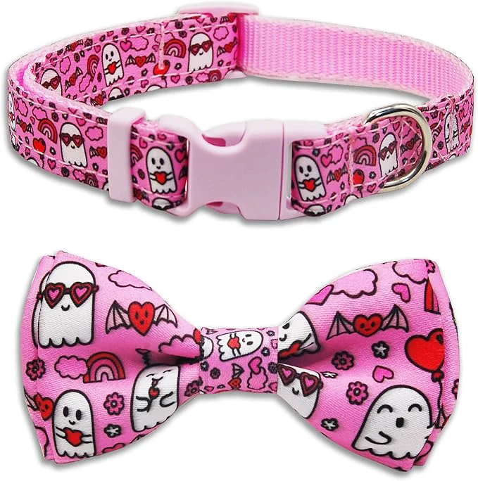 Certified Valentine s Day Dog Collar Adjustable Puppy Collar Clean