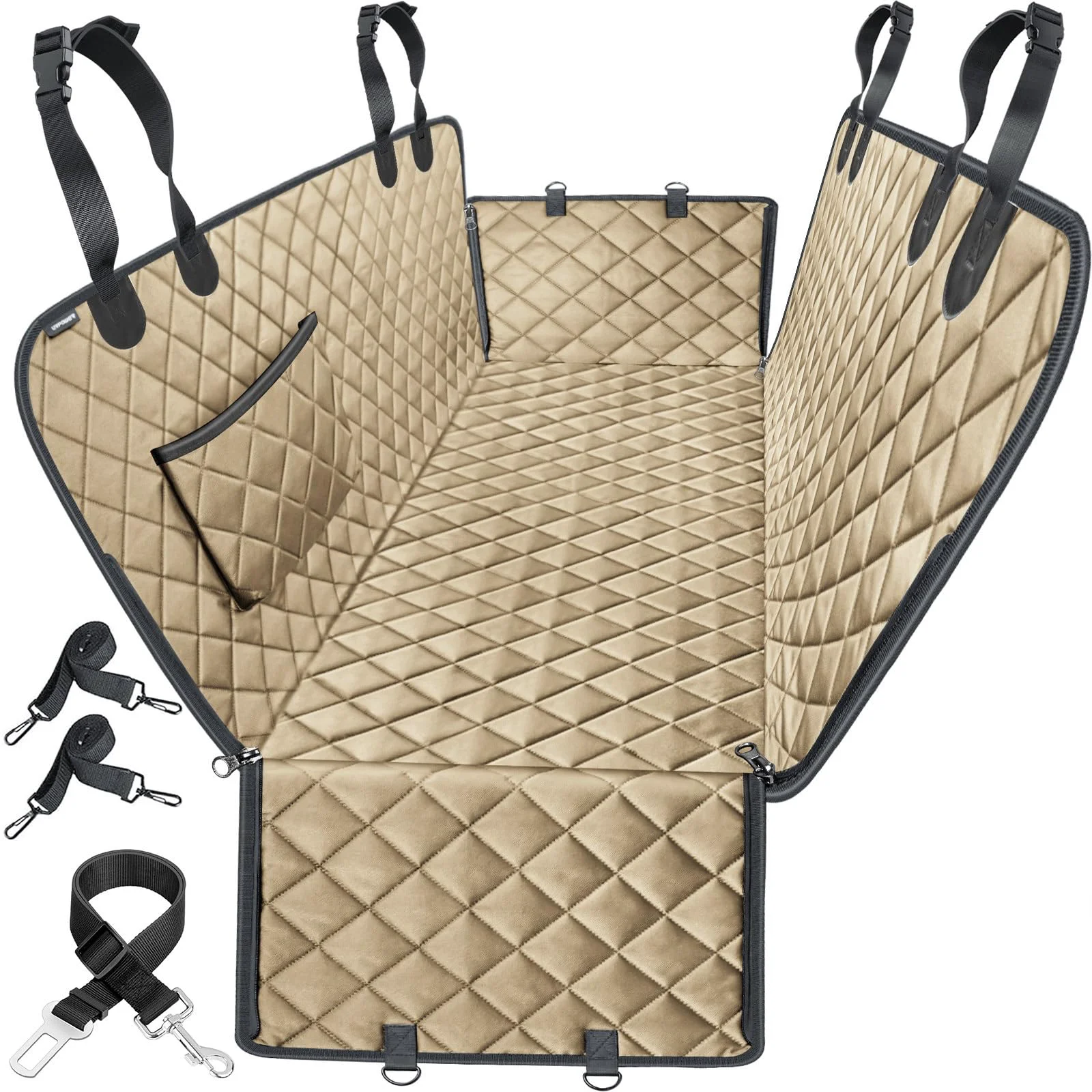 Easy-to-Use URPOWER Dog Car Seat Cover Hammock — Waterproof Nonslip Back Seat Protector for Cars SU Trucks High-Quality