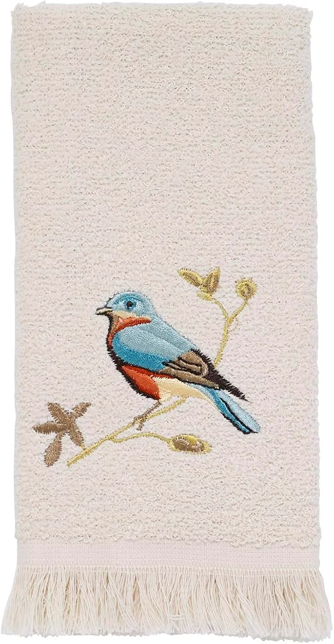 Classic Avanti Linens - Fingertip Towel Soft Absorbent Nature Isnpired Bathroom Long-Lasting