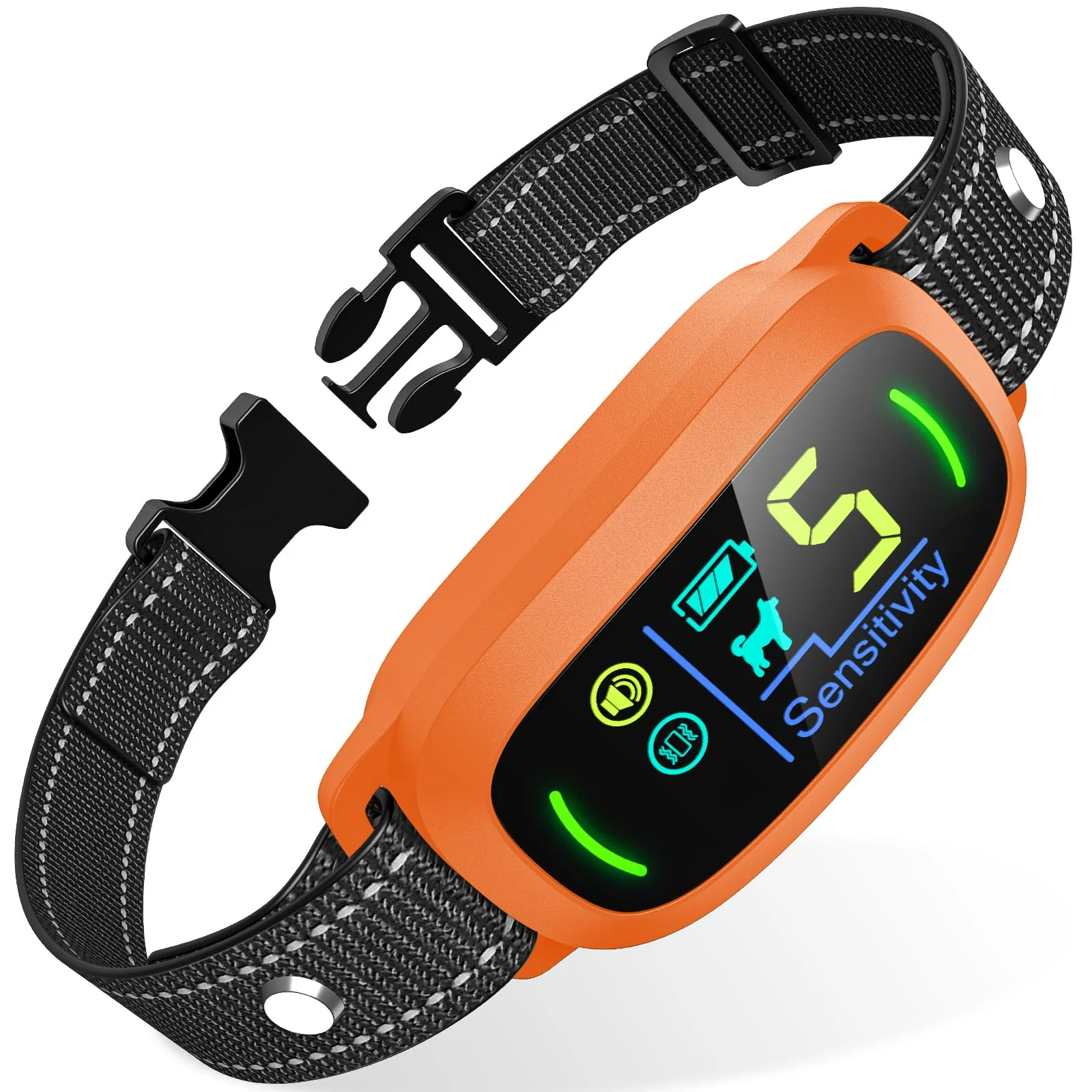 Trusted FAFAFROG Dog Bark Collar for All Sizes – Rechargeable 5 Sensitivity Levels IP67 Waterproof Lightweight