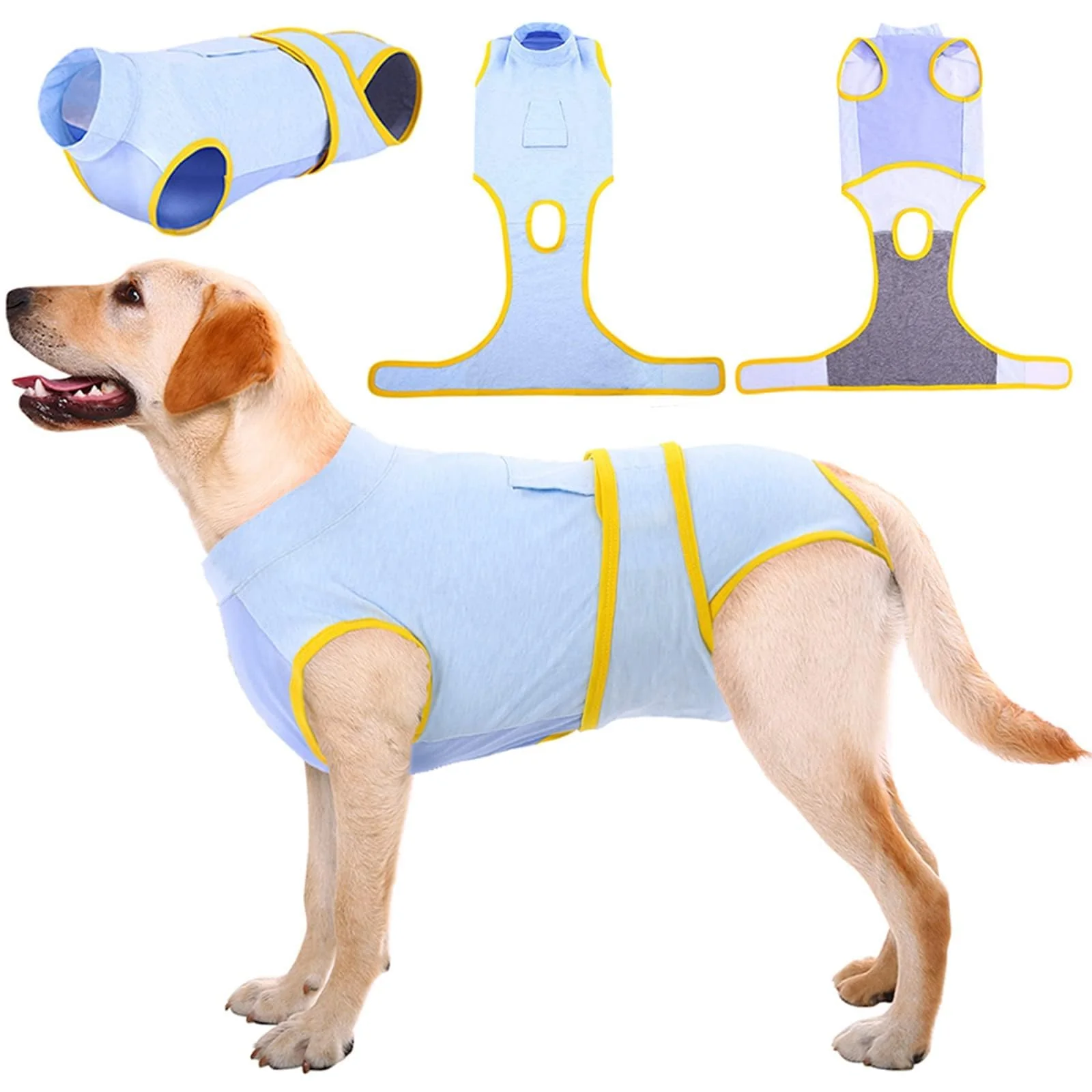 Durable Kuoser Recovery Suit for Dogs Cats — Post-Surgery Bodysuit Cone Casual