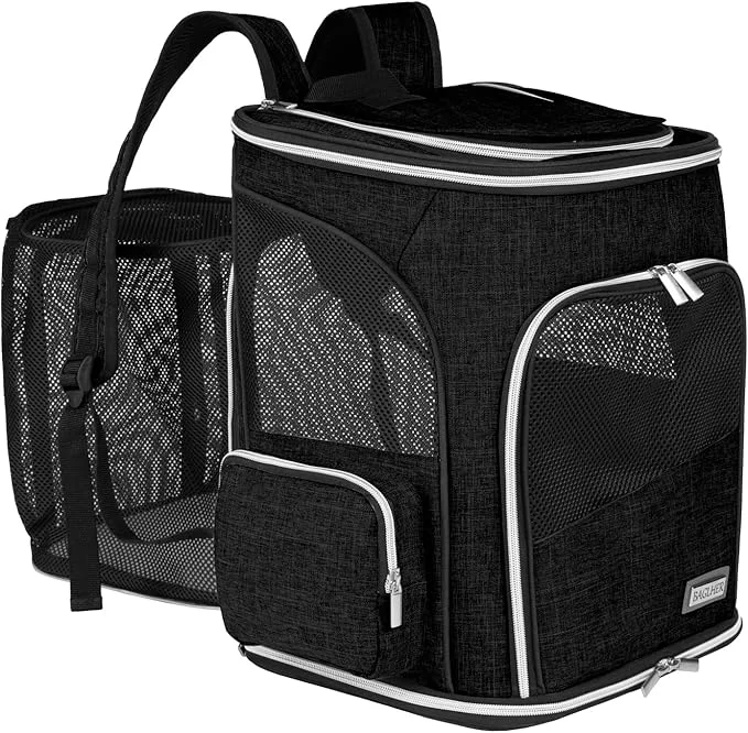 Unique BAGLHER Expandable Pet Carrier Backpack，Pet Backpack Safe
