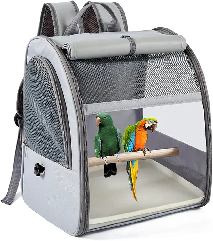Fine Durability Polyester Bird Travel Carriers Backpacks Eco-Friendly
