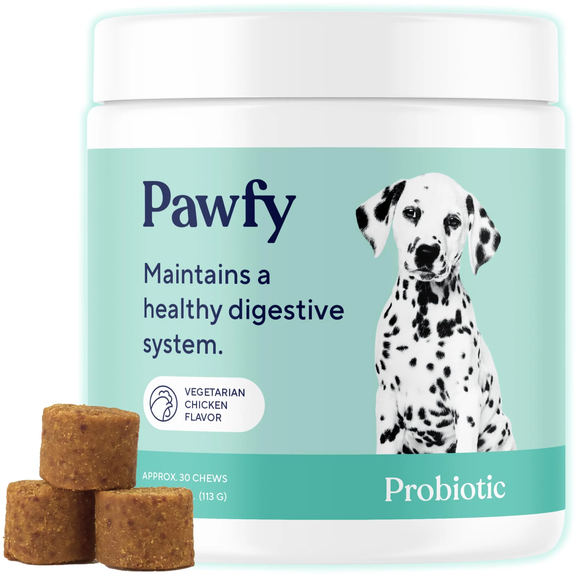 Quality Pawfy Probiotics for Dogs – Digestive Health Skin Support 30 Chicken Chews Premium Material