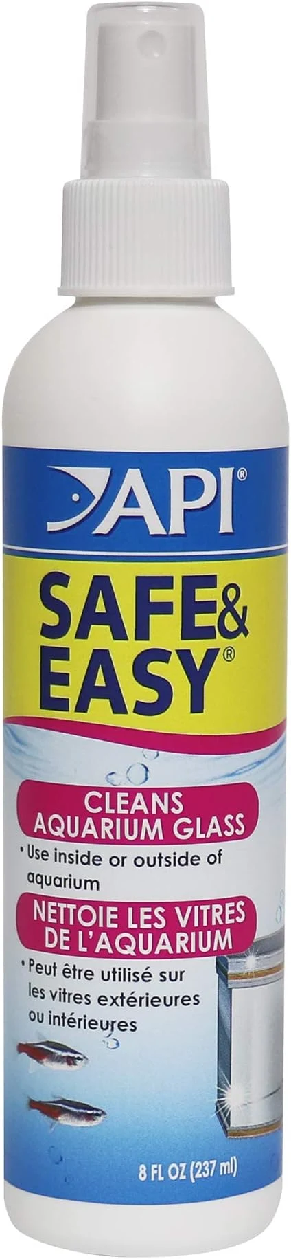 Consistent API SAFE EASY Aquarium Cleaner Spray 8-Ounce Bottle Environmentally Friendly