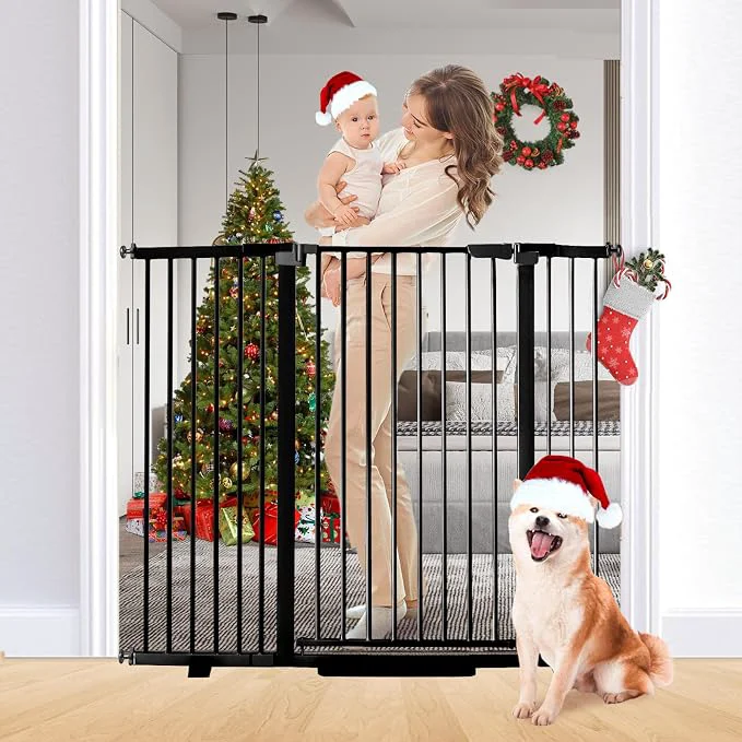 User-Friendly 41 Tall Safety Pet Gate Adjustable 29.92 -57.48 Wide No Drilling Pressure First-Class