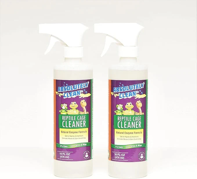Enhanced Absolutely Clean Reptile Amphibian Terrarium Cleaner and Odor Sustainable