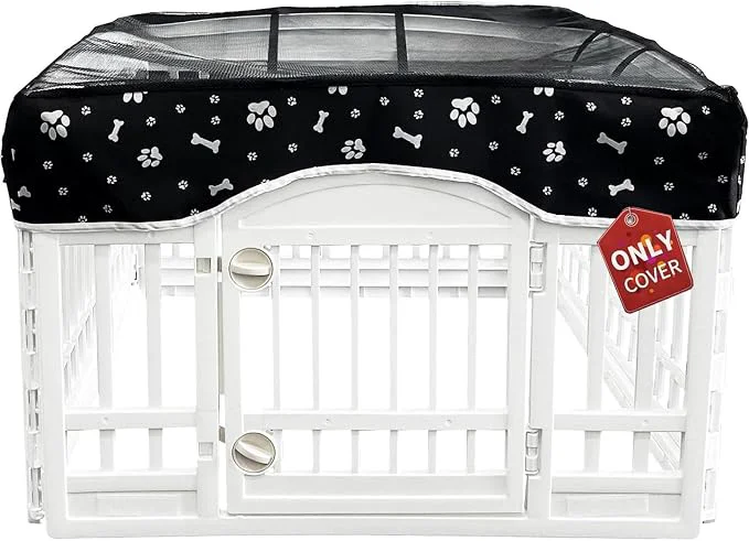 Sustainable PJYuCien Dog Playpen Mesh Top Cover Fits 36 Inch 4 Panels Regular Square Specialty