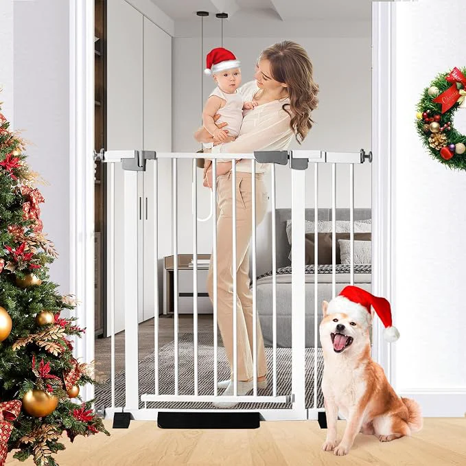 Organic 41 Tall Safety Pet Gate Adjustable 29.92 -43.71 Wide No Drilling Pressure Original