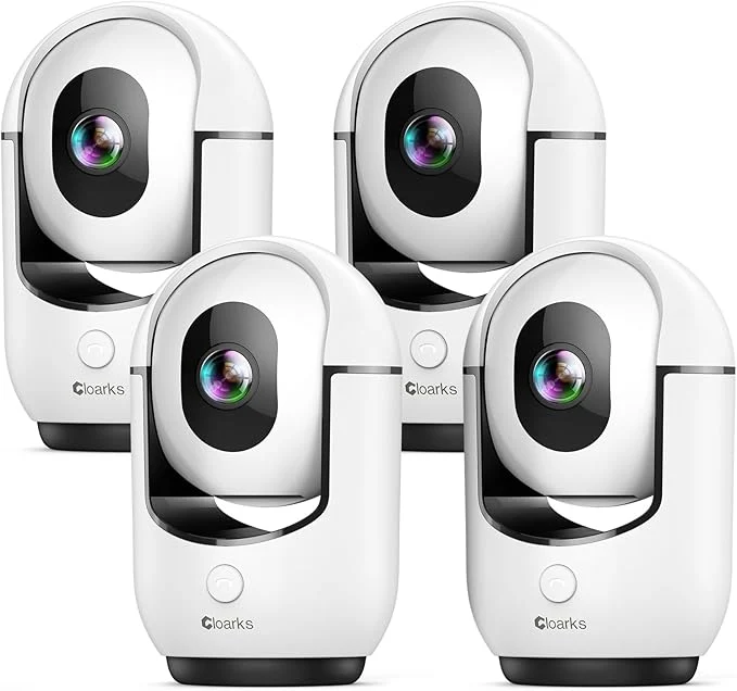 Powerful 2K Pan Tilt Security Camera WiFi Indoor Cameras for Home Security with AI Motion Detection Pet Dog Baby Camera with Phone App 2-Way Audio 24 7 Siren TF Cloud Storage 4 PackAbout ThisOverview Reusable