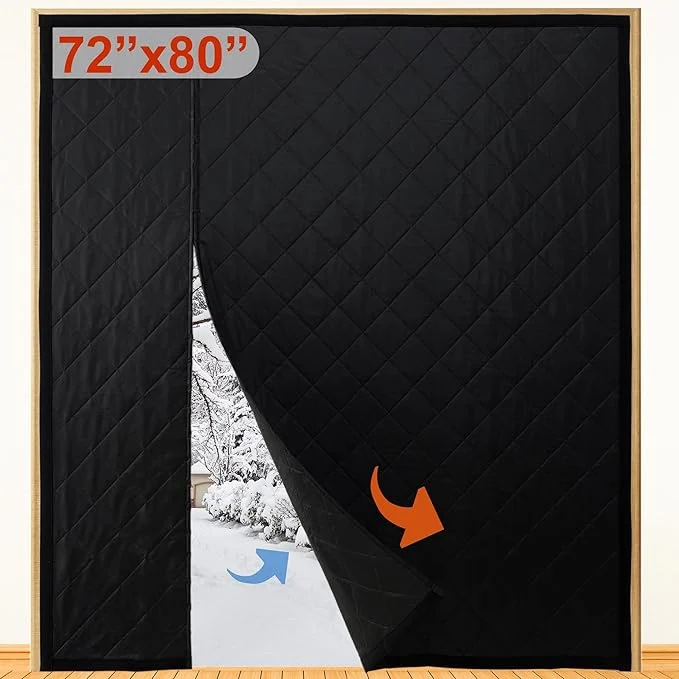 Quality Reversible Wide Magnetic Thermal Insulated Door Curtain User-Friendly