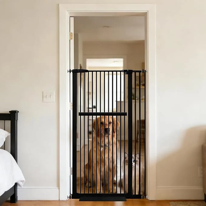 Innovative Lumizone Extra Tall Pet Gate 55.12 High Pressure Mounted 34.06 -38.38 Extra Official