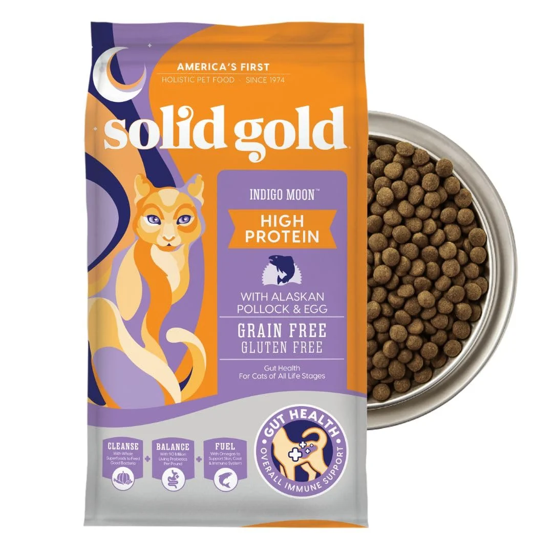 Excellent Solid Gold High Protein Dry Cat Food – Grain Pollock Probiotics All Ages 12lb Sophisticated