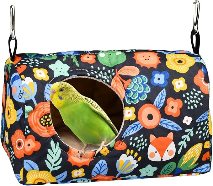 Convenient Bird Warm Bed - Parrot Sleeping Nest Hideaway Cave Secure
