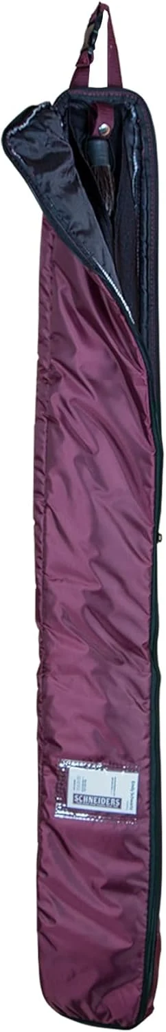 Dura-Tech Deluxe Fake Horse Tail Bag Protects Fake Horse Tail Full-Length Zipper Tangle- Lycra Sleeve Secure Tail Fastener Handy ID Pocket Color Burgundy Practical