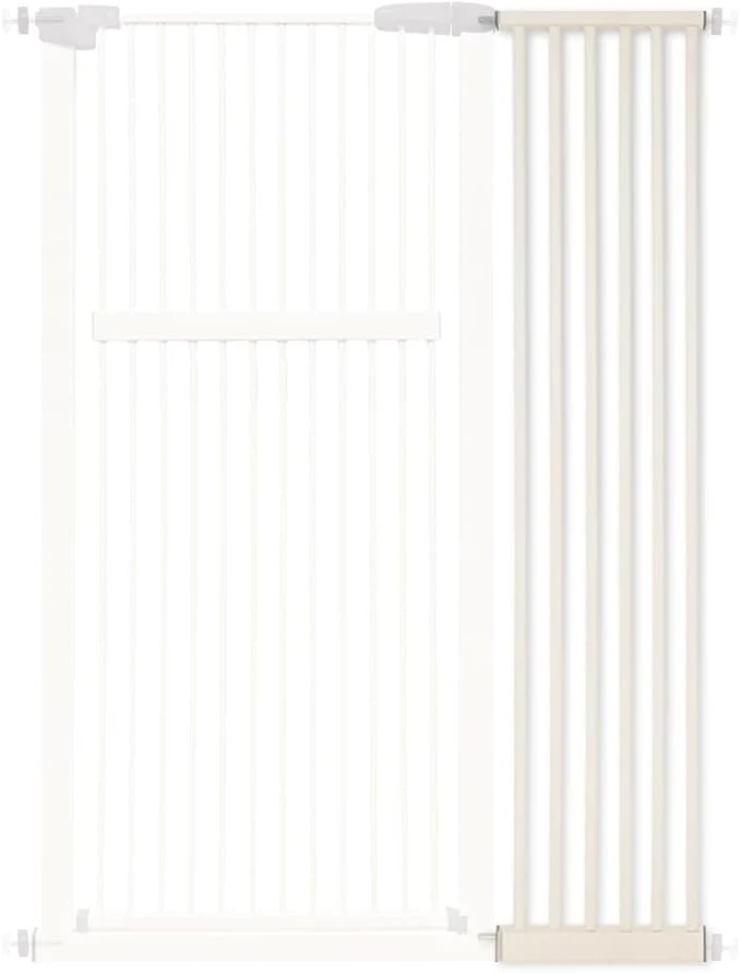 Environmentally Friendly Lumizone Extra Tall Pet Gate 55.12 High Pressure Mounted 12.60 Wide Extension Recyclable