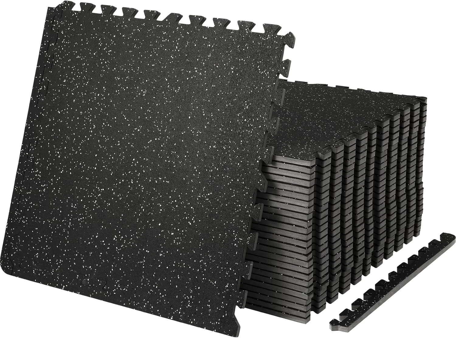 Smooth VEVOR 0.56 inch Thick 25 PCS 100 sq.ft Gym Floor Mats 25 x 25 EVA Foam Rubber Gym Flooring Workout Floor Mats Waterproof Exercise Puzzle Flooring for Gym Home Garage Baseme User-Friendly