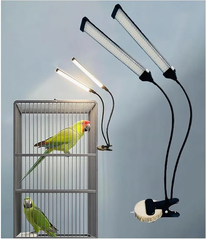 Contemporary KINGYEENUO Double-Headed LED Bird Cage Light Full Spectrum LED Pet Light Selected