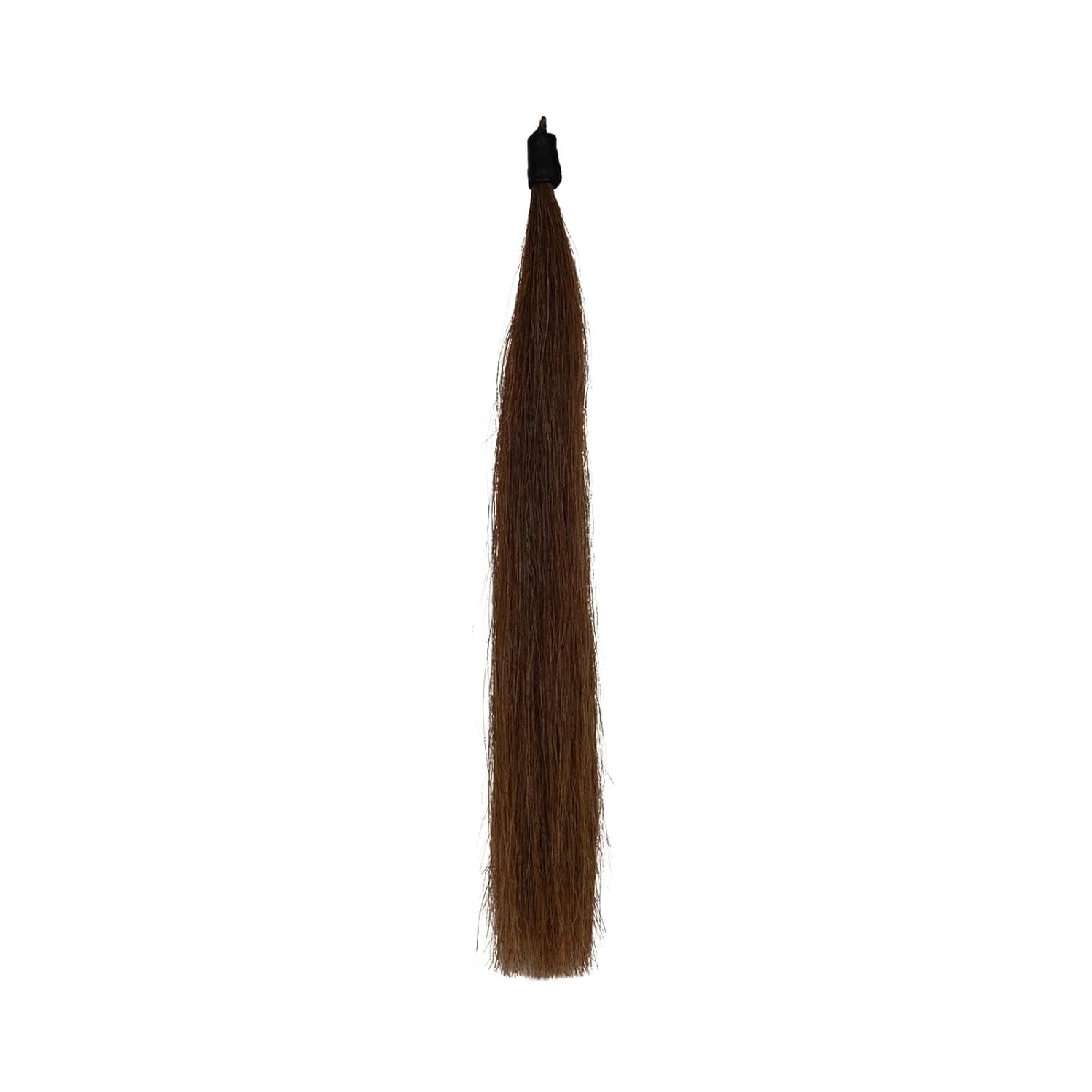 Unique Horse Tail Extension with Braided Horsehair Loop Blunt Cut Bottom 3 8 lb 28-30 inches chestnut Secure