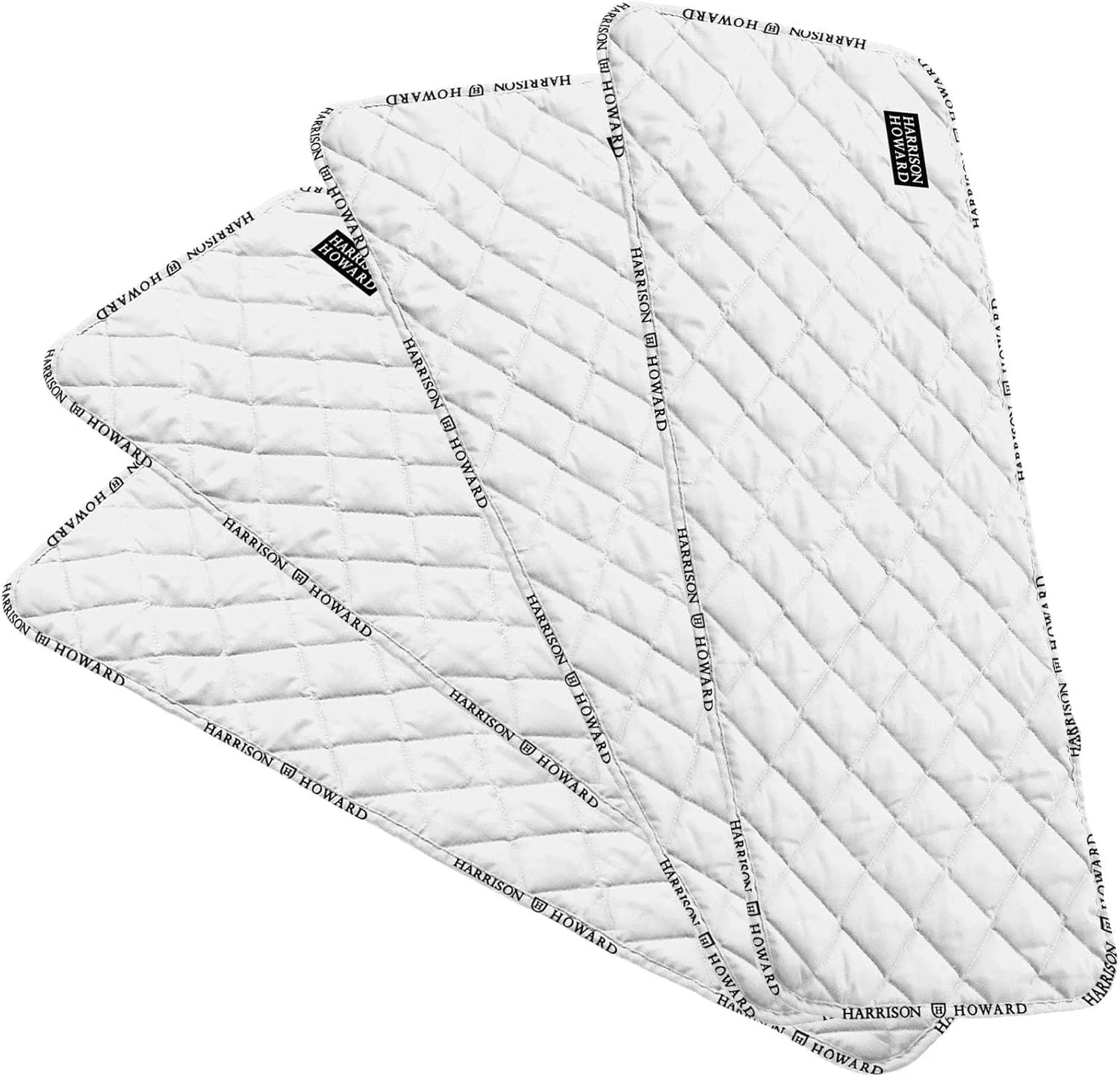 Dependable Harrison Howard Medicine-Retaining Shock-Absorbing Pressure Sores Prevention Quilted Leg Wraps for Horse Set of 4-White L Selected