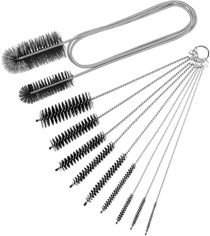 High-Grade 10PCS Flexible Drain Brush Straw Cleaner Brush Set Pipe Cleaners Brush Functional