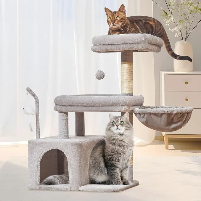 Artisan Taoqimiao Cat Tree 32.2-Inch Cat Tower Expertly Made