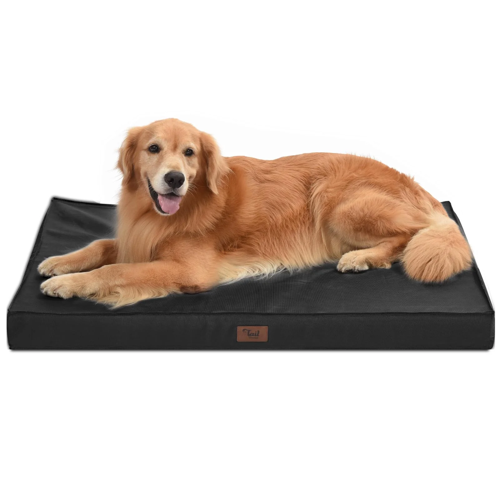 Unique Tail Stories Outdoor Orthopedic Dog Bed XL 44x32 – Waterproof Egg Crate Foam Removable Cover Consistent