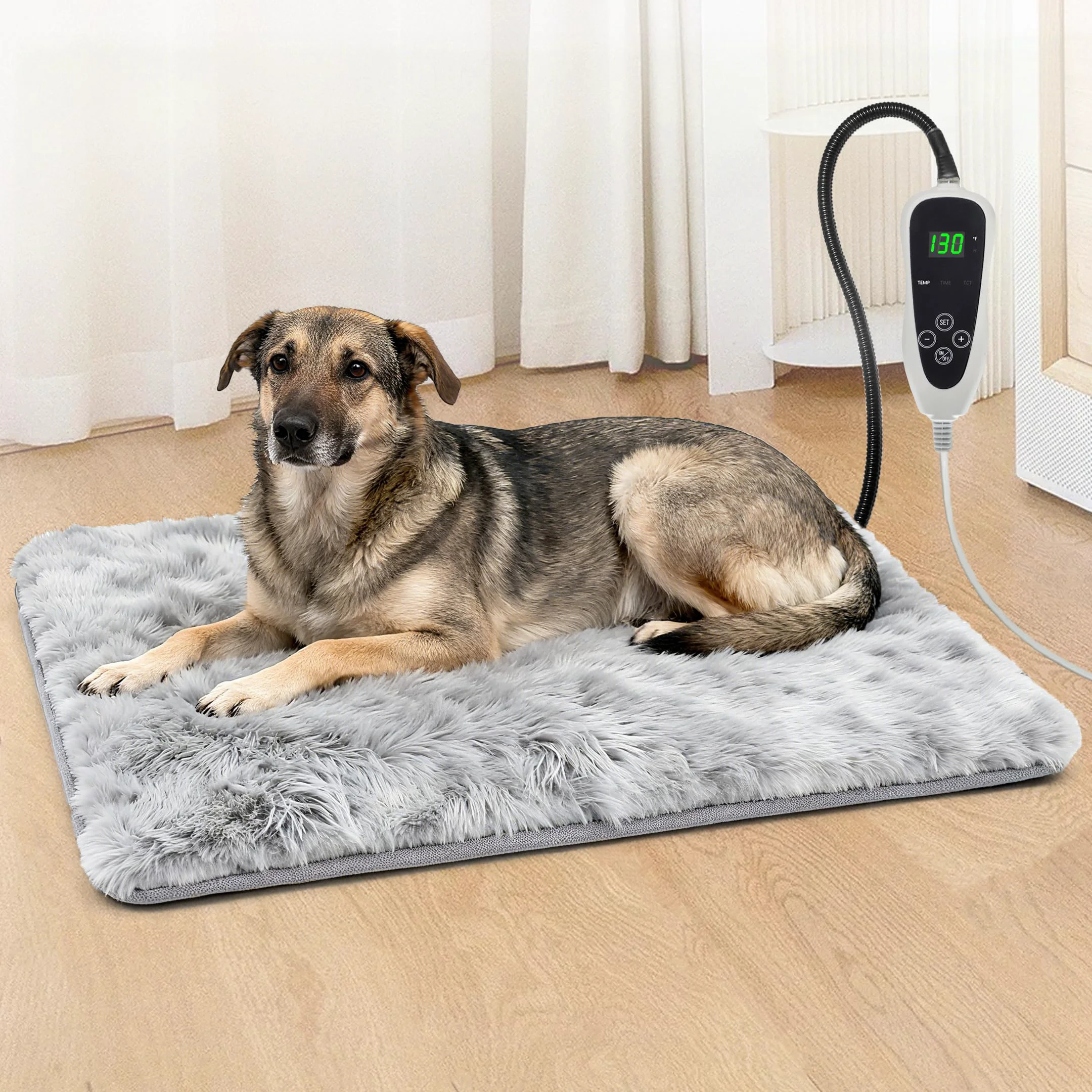 Dependable GOLOPET Dog Heating Pad 32×20 in – Smart Thermostat MET UL Dual Certification Waterproof Relaxed