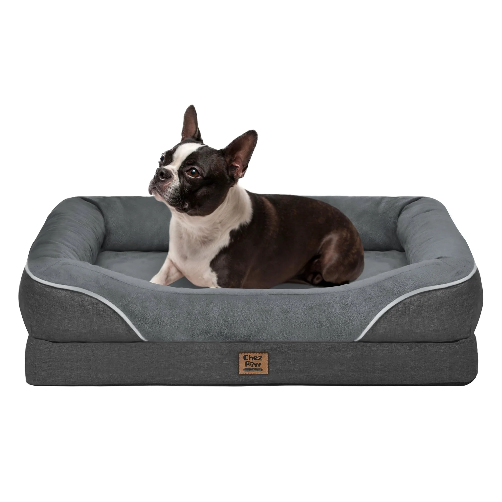 Traditional Chez Paw Large Orthopedic Dog Bed XL – Washable Waterproof Non-Slip Reusable