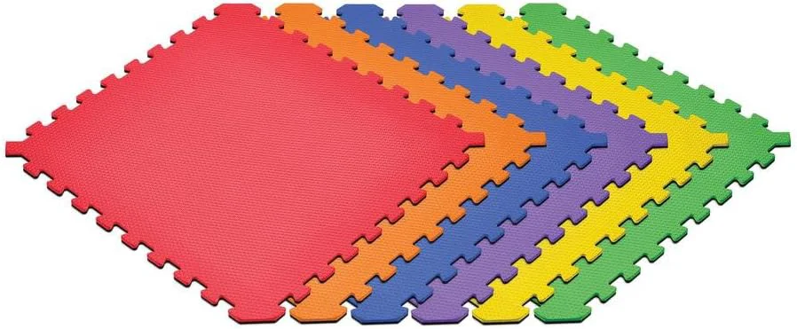Lightweight Norsk Dual-Sided Reversible 1 2 Foam Exercise Mats for Home Gym - Interlocking EVA Foam Tiles Environmentally Friendly