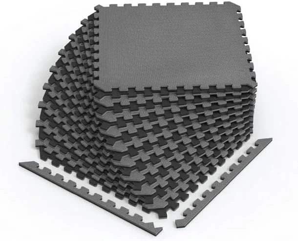 Lightweight Norsk Dual-Sided Reversible 1 2 Foam Exercise Mats for Home Gym - Interlocking EVA Foam Tiles Refined