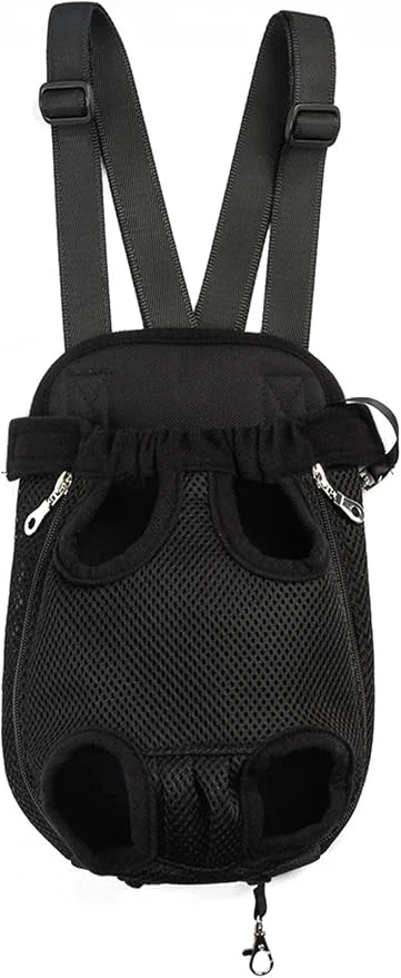 Detailed Pet Dog Puppy Cat Carrier Five Holes Backpack Double Shoulder Straps Canvas Optimized