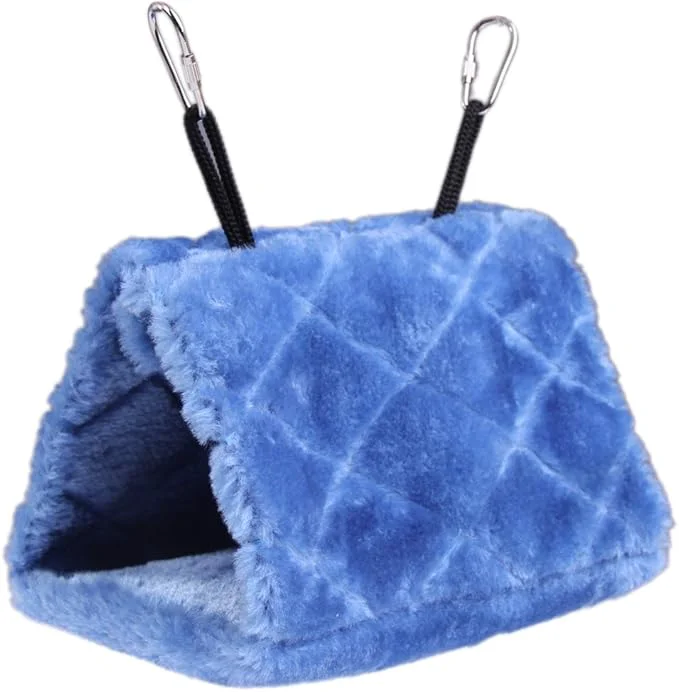 Modern Vktech® Plush Snuggle Bird Hammock Hanging Snuggle Cave Happy Hut Bird Parrot Flexible